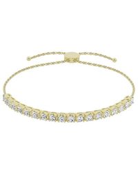 Lab Grown Diamonds - 14K 1.50 Ct. Tw. Lab-Grown Diamond Bolo Bracelet - Lyst