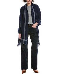 Vince - Lightweight Border Stripe Cashmere Wrap - Lyst