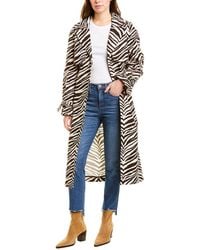 Kendall + Kylie Canvas Trench Coat - Brown