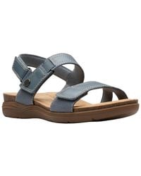 Clarks - April Clover Leather Sandal - Lyst