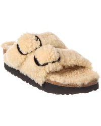 Birkenstock - Papillio By Arizona Big Buckle Narrow Shearling Sandal - Lyst