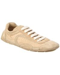 Prada - Montecarlo Suede & Leather Sneaker - Lyst