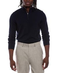 Autumn Cashmere - 1/4-Zip 100% Cashmere Mock Neck Sweater - Lyst