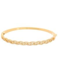 Juvell - 18K Plated Cz Bangle Bracelet - Lyst