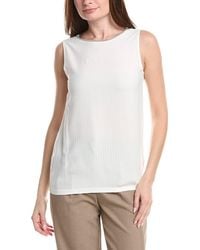 Fabiana Filippi - Seersucker Silk-Blend Tank - Lyst