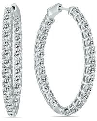 Diamond Select Cuts - 14k 5.00 Ct. Tw. Diamond Earrings - Lyst