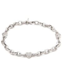 Diamond Select Cuts - 0.07 Ct. Tw. Diamond Heart Bracelet - Lyst