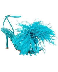 Bottega Veneta - Wonderbird Feather Dot Leather Sandal - Lyst