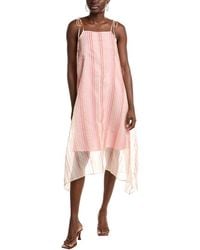 Joie - Roisin Organza Silk-Blend Midi Dress - Lyst