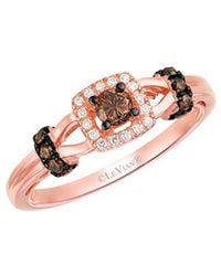 Le Vian - Chocolate 14K Rose 0.36 Ct. Tw. Diamond Cocktail Ring - Lyst