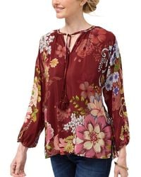 Johnny Was - Margot Plus Silk Blouse - Lyst