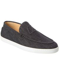Christian Louboutin - Varsiboat Denim Loafer - Lyst