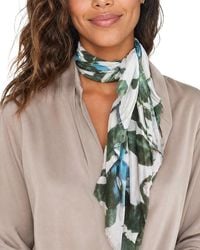 Blue Pacific - Floral Dip Silk-Blend Neckerchief - Lyst