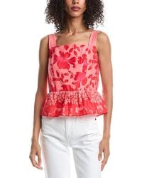 Vince Camuto - Peplum Sleeveless Top - Lyst