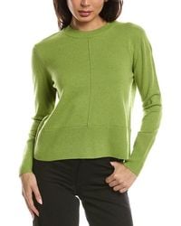 Forte - Exposed Seam Crewneck Cashmere Sweater - Lyst