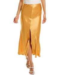 Bardot Slip Skirt - Orange