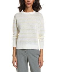 Forte - Textured Crop Linen Sweater - Lyst