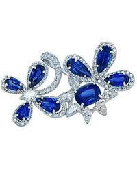 Diana M. Jewels - Fine Jewelry 18K 5.30 Ct. Tw. Diamond & Sapphire Ring - Lyst