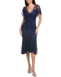 THEIA - Gretchen Beaded Cocktail Dress - Lyst