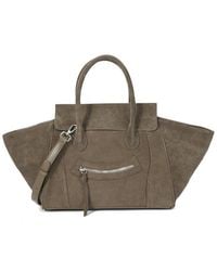 Tiffany & Fred Paris - Suede & Leather Winged Tote - Lyst