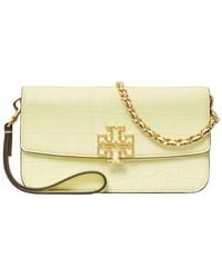 Tory Burch - Britten Embossed Leather Chain Wallet With Wristlet - Lyst