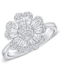 Sabrina Designs - 14k 0.72 Ct. Tw. Diamond Flower Ring - Lyst