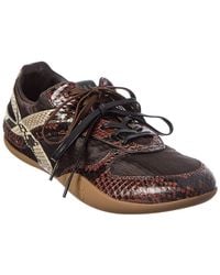 Miu Miu - Gymnasium Leather-Trim Sneaker - Lyst