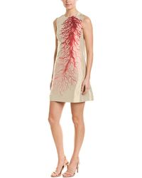 Valentino Jacquard Silk-blend A-line Dress - Pink
