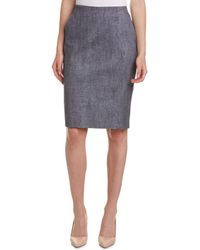 Max Mara Pencil Skirt - Blue