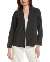 Eileen Fisher - Petite Notch Collar Blazer - Lyst