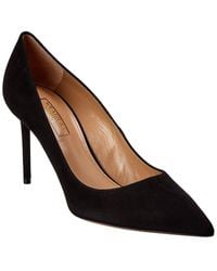 Aquazzura - Purist 85 Suede Pump - Lyst