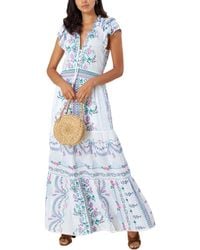 Hale Bob - Smocked Maxi Dress - Lyst