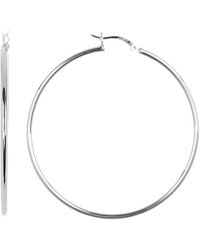 Sterling Forever - Silver Hoops - Lyst