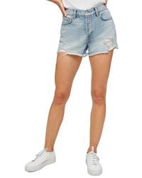 7 For All Mankind - Monroe Cut Off Short - Lyst