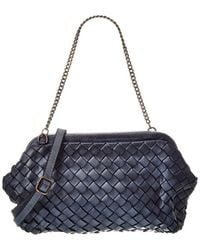 Isabella Rossetti - Quincy Hand Woven Leather Clutch - Lyst