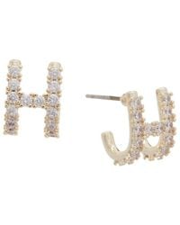 Juvell - 18K Plated Cz Fancy Earrings - Lyst