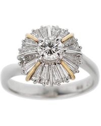Mikimoto - Platinum 1.45 Ct. Tw. Diamond Ballerina Ring (Authentic Pre-Owned) - Lyst