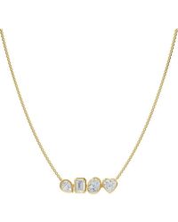 Lab Grown Diamonds - 18K Over 5.00 Ct. Tw. Lab-Grown Diamond Necklace - Lyst