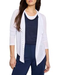 NIC+ZOE - Gauzy Snap Front Cardigan - Lyst