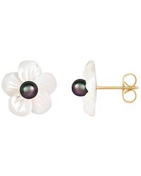 Splendid - 14k 4-4.5mm Pearl Earrings - Lyst