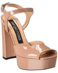 Sergio Rossi - Patent Platform Sandal - Lyst