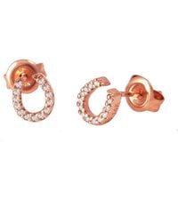 Diamond Select Cuts - 0.08 Ct. Tw. Diamond 14K Rose Earrings - Lyst
