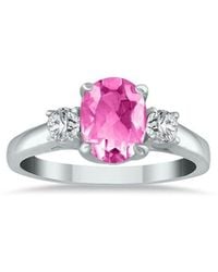Gem Spark - 14K 1.58 Ct. Tw. Diamond & Topaz Ring - Lyst