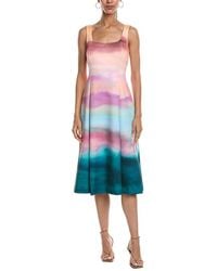 Vince Camuto - Sleeveless Printed Midi Dress - Lyst