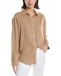 Hudson Jeans - Oversized Linen-Blend Shirt - Lyst