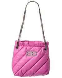 Balenciaga - Crush Xs Quilted Leather Chain Bag - Lyst