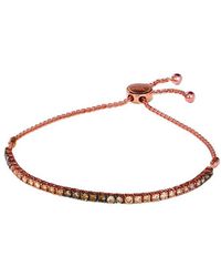 Le Vian - Le Vian Chocolate Balayage 14k Rose Gold 2.00 Ct. Tw. Diamond Bolo Bracelet - Lyst