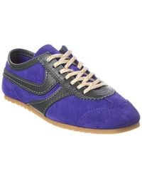Dries Van Noten - Suede & Leather Paneled Sneaker - Lyst