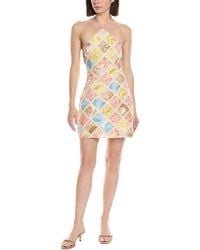 Hemant & Nandita - Linen-Blend Mini Dress - Lyst