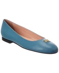 Bally - Logo Bitey Leather Ballerina Flat - Lyst